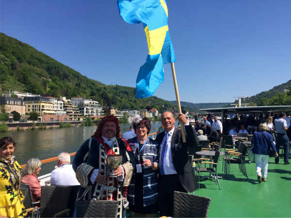 Auf der Jungfernfahrt der M/S Königin Silvia